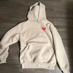 White fox hoodie